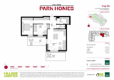 3-Zimmer-Wohnung kaufen in Wien – 71,76 m², € 656.000 – Bild 9 von 9