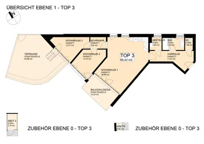 3-Zimmer-Wohnung mieten in Salzburg-Umgebung – 89,42 m², € 1.990 – Bild 4 von 24
