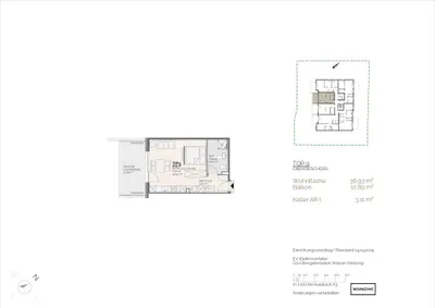 1-Zimmer-Wohnung kaufen in Ried im Innkreis – 36,93 m², € 187.000 – Bild 4 von 6