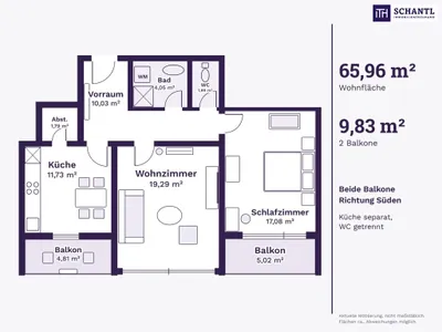 Immobilie kaufen in Graz – 65,51 m², € 199.000 – Bild 20 von 22