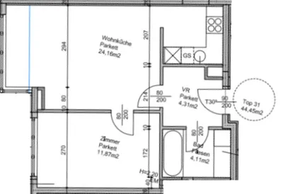 2-Zimmer-Wohnung mieten in Wien – 45 m², € 1.048 – Bild 13 von 13