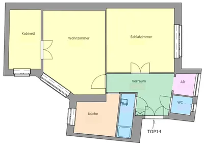 3-Zimmer-Wohnung kaufen in Wien – 61,14 m², € 398.000 – Bild 8 von 8