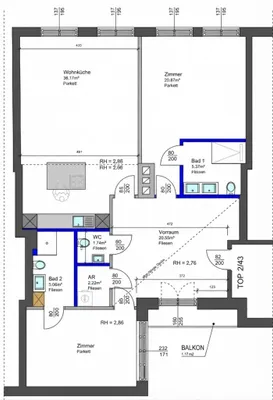 3-Zimmer-Gewerbeimmobilie mieten in Wien – 105 m², € 2.667 – Bild 18 von 18