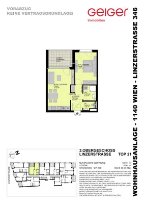 2-Zimmer-Wohnung kaufen in Wien – 48,19 m², € 375.200 – Bild 3 von 21