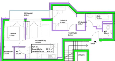 3-Zimmer-Wohnung kaufen in Wien – 59,13 m², € 293.075 – Bild 21 von 21