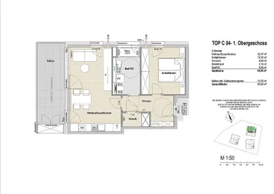 2-Zimmer-Wohnung kaufen in Salzburg Stadt – 50,36 m², € 484.800 – Bild 10 von 10