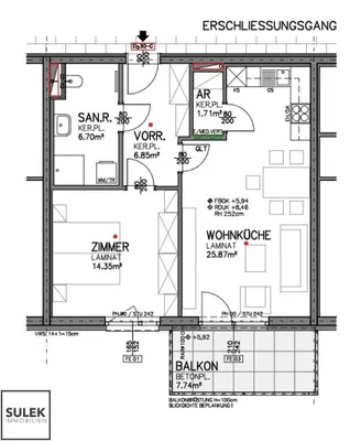 2-Zimmer-Wohnung mieten in Eisenstadt – 55,48 m², € 846 – Bild 2 von 17