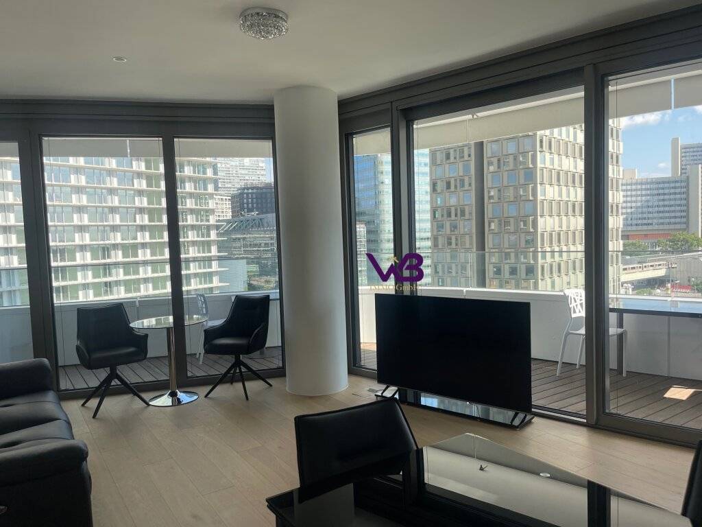 DANUBE FLATS-Erstbezug-2 Zimmer Mietwohnung mit 22m² Balkon -10. Stockwerk-Exklusives Wohnen! - Ansicht 2