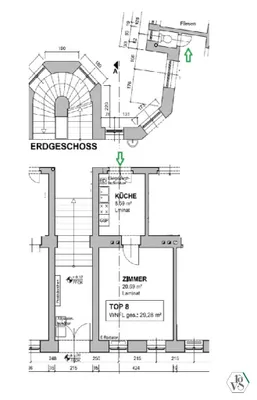 1-Zimmer-Gewerbeimmobilie mieten in Wien – 29,28 m², € 408 – Bild 11 von 11