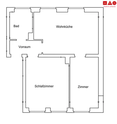 2-Zimmer-Wohnung mieten in Leoben – 45,6 m², € 399 – Bild 6 von 6