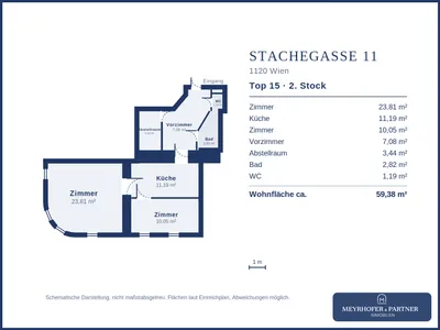 2-Zimmer-Wohnung kaufen in Wien – 59,38 m², € 179.000 – Bild 8 von 8
