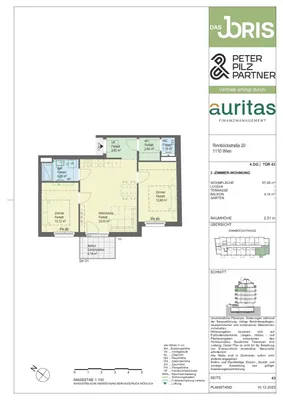 3-Zimmer-Wohnung kaufen in Wien – 57,45 m², € 424.900 – Bild 5 von 5