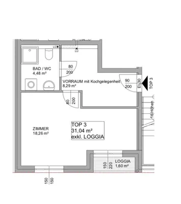 1-Zimmer-Wohnung mieten in Wien – 31 m², € 750 – Bild 9 von 9