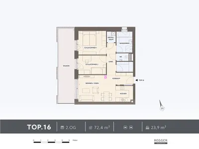3-Zimmer-Wohnung kaufen in Villach – 72,4 m², € 469.000 – Bild 5 von 5