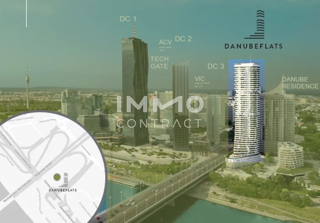 Attraktive Gastronomiefläche in den Danubeflats - dirket an der Donauinsel - Vista 3