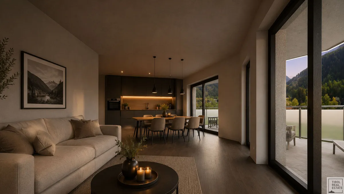 Neubauprojekt - Panoramaresidenz Ötz | TOP 16 - Elegante Wohnung mit großzügigem Sonnenbalkon - Ansicht 3
