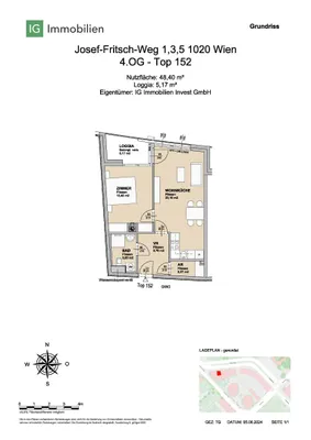 2-Zimmer-Wohnung mieten in Wien – 48 m², € 1.065 – Bild 27 von 28