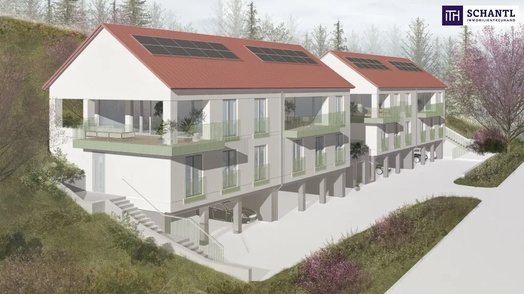Sensationell! Jetzt in ein bewilligtes Wohnbauprojekt mit Zukunft investieren! Attraktives Baugrundstück mit genehmigtem Projekt für zwei moderne Doppelhäuser! - Ansicht 2