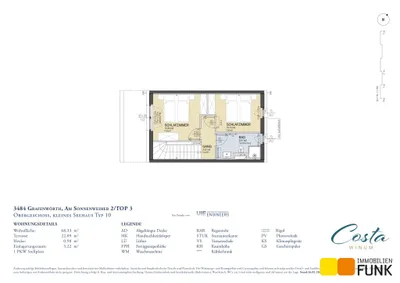 3-Zimmer-Haus kaufen in Tulln – 68,09 m², € 353.000 – Bild 9 von 12