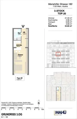 1-Zimmer-Wohnung kaufen in Wien – 34,8 m², € 290.500 – Bild 7 von 7