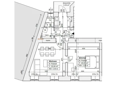 2-Zimmer-Wohnung mieten in Graz – 53 m², € 699 – Bild 11 von 11