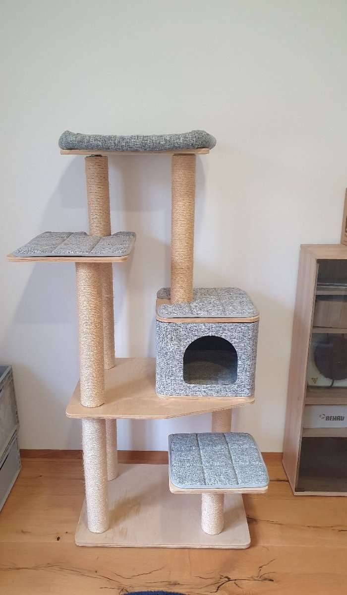 katzenspielzeug leckerli MultiFun Katzenspielzeug – Intelligenzspielzeug mit Leckerli-Funktion &  drehbaren Bällen