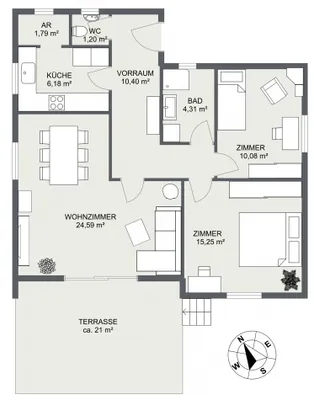 3-Zimmer-Haus kaufen in Korneuburg – 73,8 m², € 190.000 – Bild 15 von 15