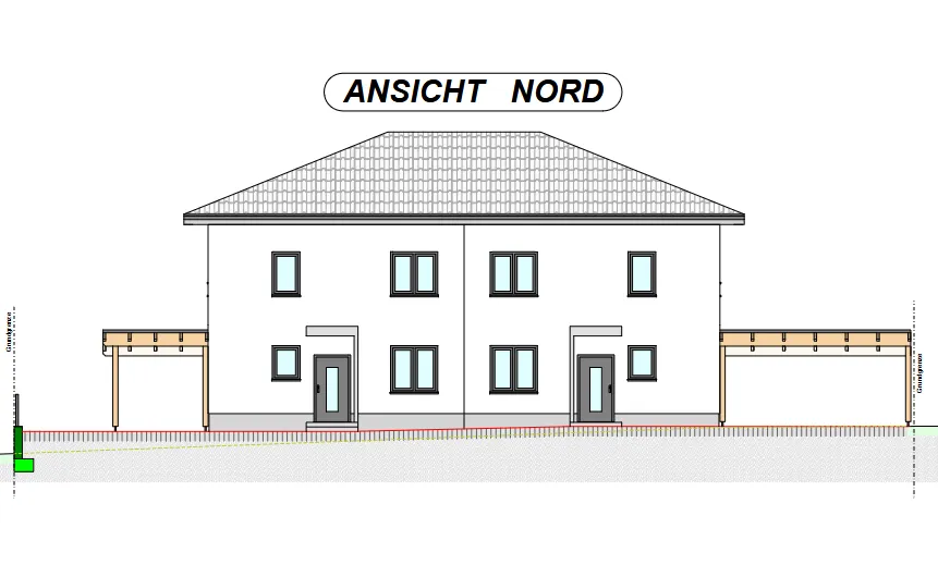 Moderne Doppelhaushälfte in ruhiger Lage in Vitis - Erstbezug! - Ansicht 3