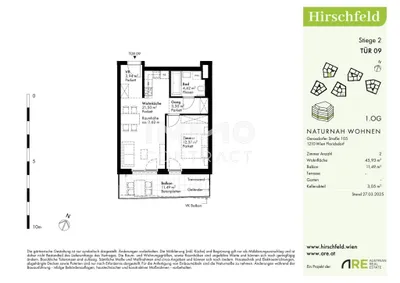 2-Zimmer-Wohnung kaufen in Wien – 45,93 m², € 269.000 – Bild 9 von 9