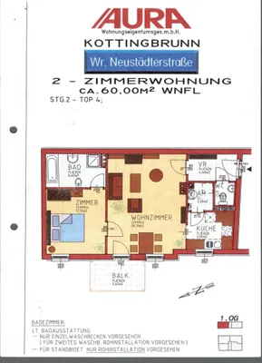 2-Zimmer-Wohnung kaufen in Baden – 60 m², € 179.000 – Bild 15 von 15