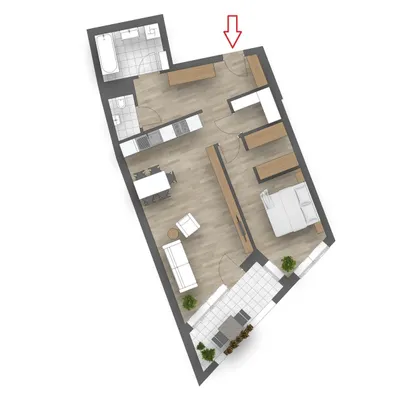 2-Zimmer-Wohnung mieten in Korneuburg – 66,68 m², € 1.199 – Bild 13 von 14