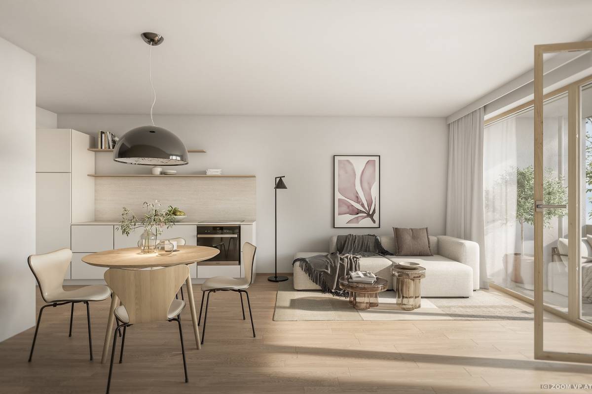 Moderne 2-Zimmer Mietwohnung mit Loggia in zentraler Lage Tulln - Begleitetes Wohnen - Ansicht 3