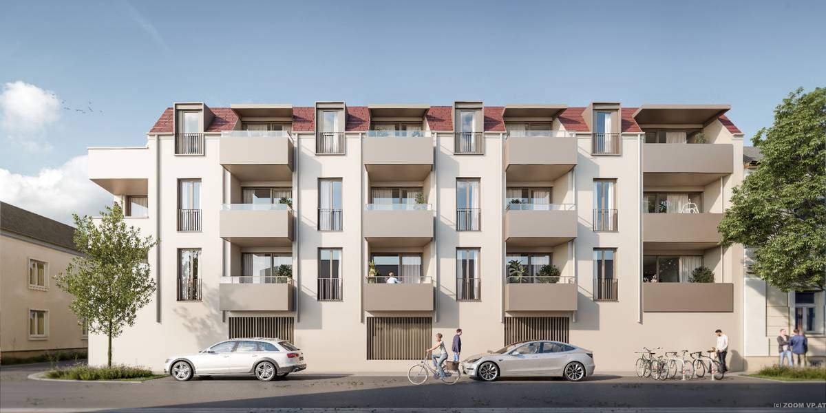 Moderne 2-Zimmer Mietwohnung mit Loggia in zentraler Lage Tulln - Begleitetes Wohnen - Ansicht 2
