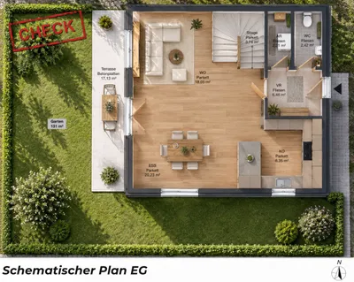 4-Zimmer-Haus kaufen in Graz-Umgebung – 112 m², € 631.200 – Bild 7 von 8