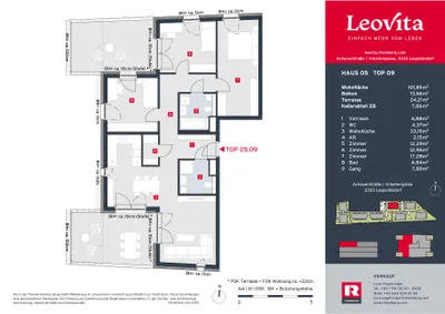 4-Zimmer-Wohnung kaufen in Bruck an der Leitha – 101,85 m², € 591.000 – Bild 3 von 12