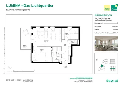 3-Zimmer-Wohnung kaufen in Graz – 81,93 m², € 370.000 – Bild 11 von 11