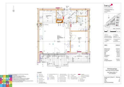 2-Zimmer-Wohnung mieten in Mödling – 55,92 m², € 929 – Bild 2 von 2
