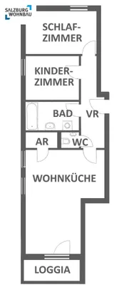 3-Zimmer-Wohnung mieten in Sankt Johann im Pongau – 66 m², € 985 – Bild 2 von 2
