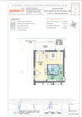 1-Zimmer-Wohnung mieten in Baden – 50,93 m², € 720 – Bild 4 von 4