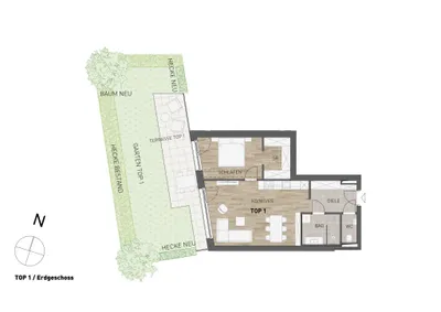2-Zimmer-Wohnung kaufen in Graz – 58,92 m², € 399.000