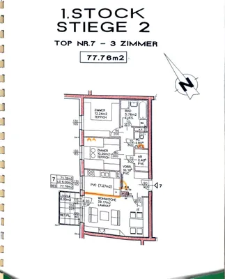 3-Zimmer-Wohnung mieten in Eisenstadt - Umgebung – 78 m², € 940 – Bild 12 von 15