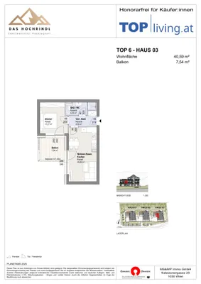 2-Zimmer-Wohnung kaufen in Feldkirchen – 44,59 m², € 279.656 – Bild 8 von 8