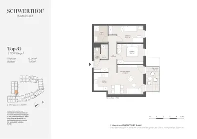3-Zimmer-Wohnung mieten in Bruck an der Leitha – 73 m², € 1.200 – Bild 8 von 8