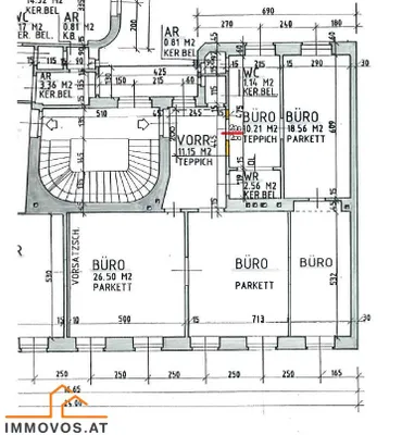 4-Zimmer-Gewerbeimmobilie mieten in Wien – 107 m², € 1.959 – Bild 11 von 11