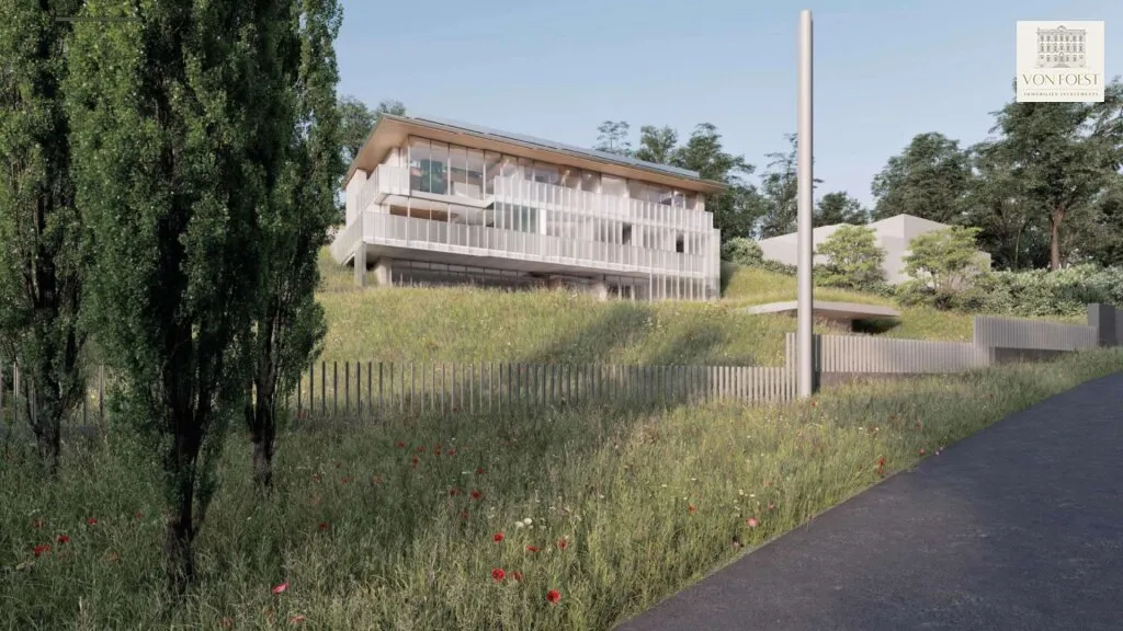 Baugrundstück mit baubewilligter Einreichplanung für exklusive Architektenvilla - Ansicht 2