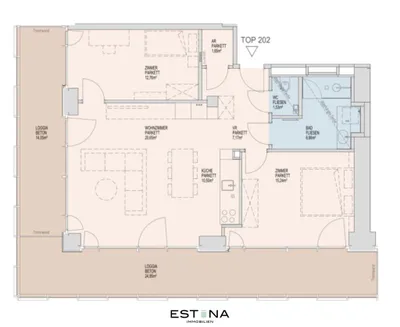 3-Zimmer-Wohnung mieten in Wien – 76,16 m², € 2.700 – Bild 20 von 20
