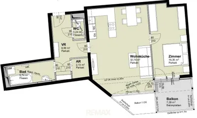 2-Zimmer-Wohnung mieten in Wien – 68 m², € 1.390 – Bild 9 von 9