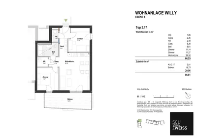3-Zimmer-Wohnung kaufen in Kufstein – 66,25 m², € 499.000 – Bild 8 von 8