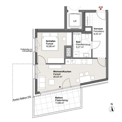 2-Zimmer-Wohnung kaufen in Zell am See – 44,71 m², € 291.263 – Bild 6 von 13