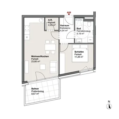 2-Zimmer-Wohnung kaufen in Zell am See – 44,71 m², € 291.263 – Bild 5 von 13